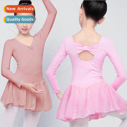 Childrens dancewear girls fall tutu dancing one-piece dress