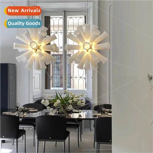 American simple dining room trumpet flower chandelier modern 珠宝/钻石/翡翠/黄金 DIY配件 原图主图