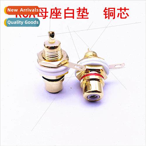 Gold-plated copper core RCA female chassis connector AV fema