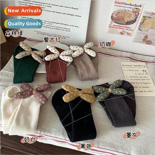 ly  girls socks spring and autumn childrens stacked socks st