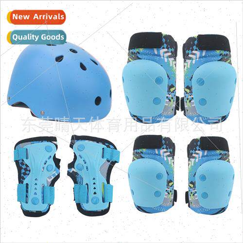 Childrens roller skating protective gear helmet full set of