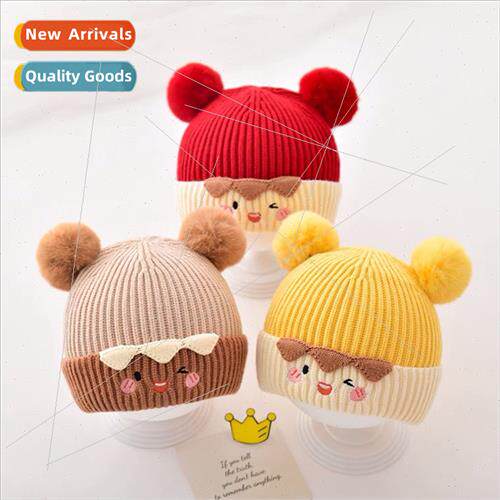 Baby hat 2023 winter new cute men women baby knted hat infan