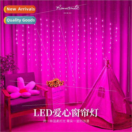 Love curtain lights string lights proposal decorative lights