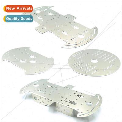 4WD 4WD Intelligent Trolley Chassis 1.5mm Aluminum Alloy Cha