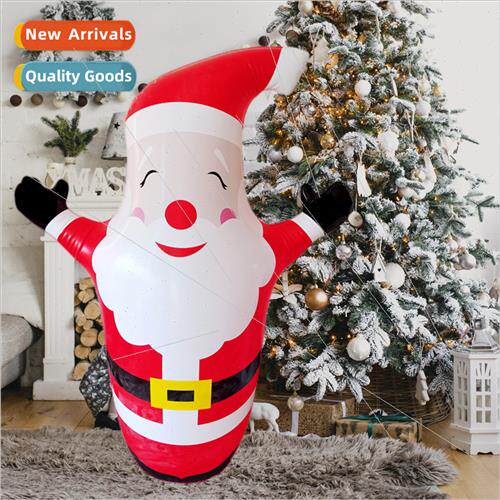 Inflatable PVC Santa Claus tumbler Christmas venue decoratio
