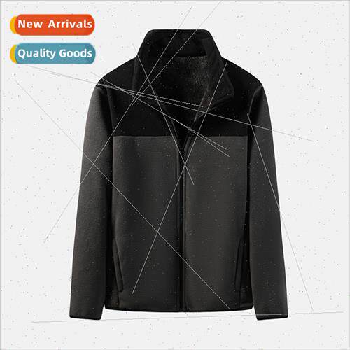 2023 new fall winter jacket men shaking grain fleece warm co