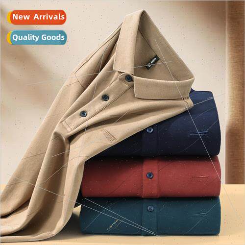 Workers fall POLO shirt sweater men lapel long-sleeved T-shi