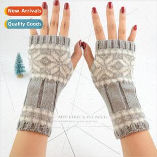 arm sleeve warm winter gloves women knted New wool