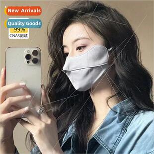 mask female breathable dust cov silk sunscreen ice summer