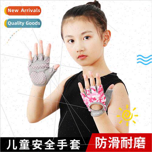 Children balance bike riding half finger gloves outdoor spor
