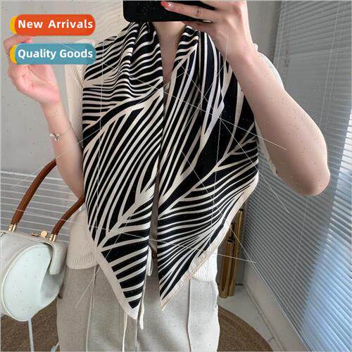 Korea  90cm large square scarf silk scarf female spring fall