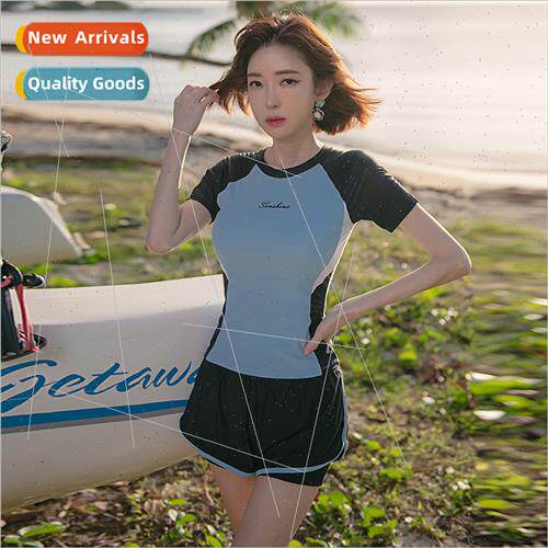 Hot springs swimsu female new spl sports conservative microf