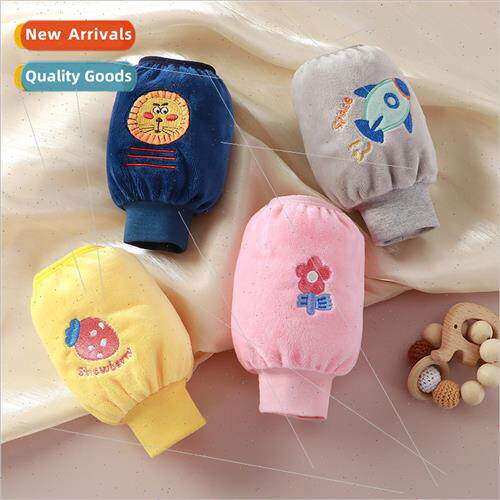 Childrens Sleeves Autumn and Winter Anti-fouling Crystal Vel