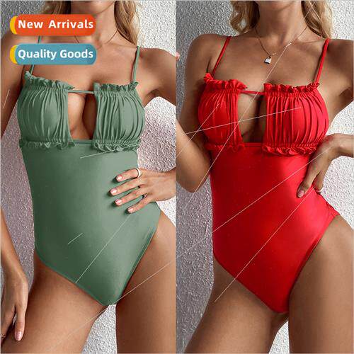 Womens One-piece Swimsu Drawstring Sexy Swimsu Bikini i LZ99