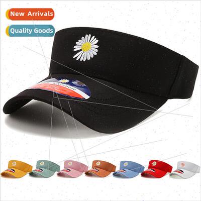 Hat female summer daisy hollow top sun hat Korea tide sunscr