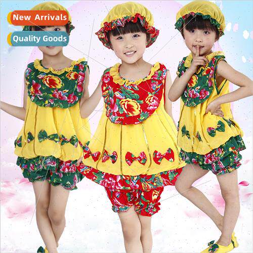 June 1 childrens small lotus  permance costumes kindergarten