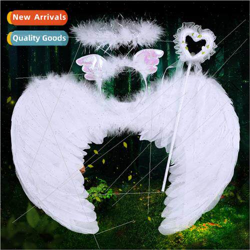Christmas children stage permance props whe large angel feat