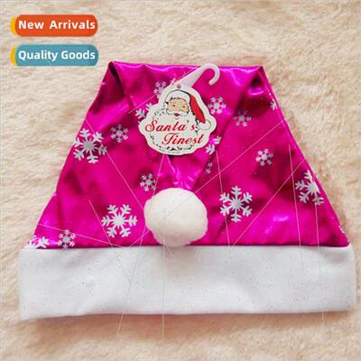 Gold cloth Christmas hat processing Christmas high praise Ch