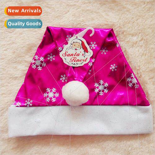 Gold cloth Christmas hat processing Christmas high praise Ch