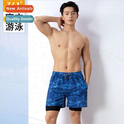 Swimming trunks mens 2023 new hot springs pants quick-drying
