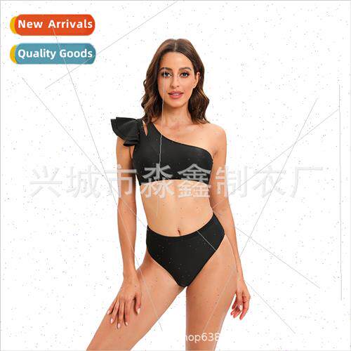 2022Europe New Bikini Spl Sexy Fashion One Shoulder Spl Swim