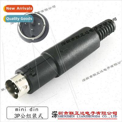 Mini DIN3P male connector适用assembly Welding wire small S t