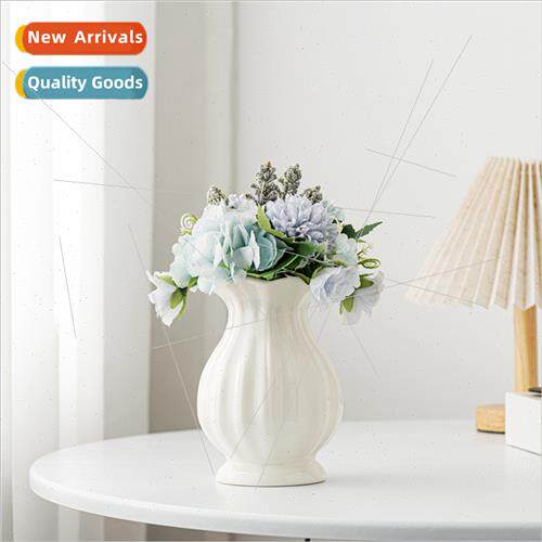 ght luxury cream wind simple modern ceramic vase desktop cre