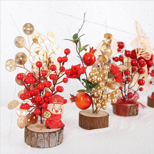 New Year Arrangement Fortune Fru Eucalyptus Flower Arrangeme