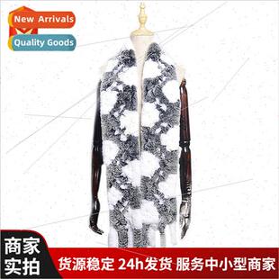 rabb hair female weave rab new otter long Double scarf