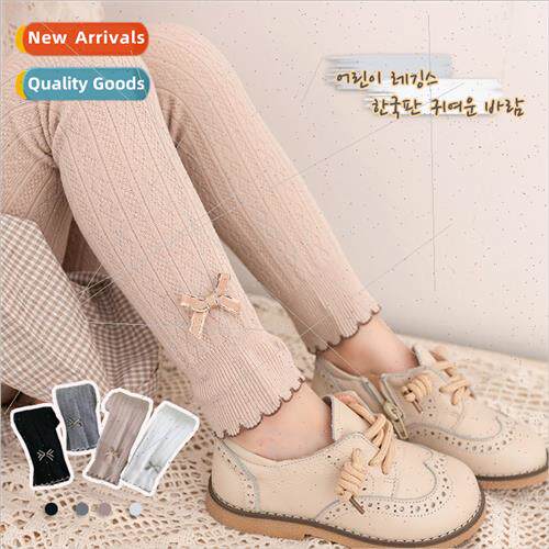 Girls bottoms baby spring and fall Korea bow lace childrens