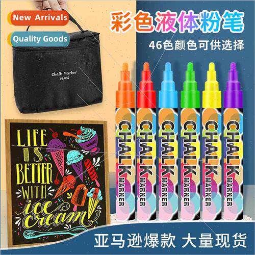 6mm dust-free liquid chalk 28 colors erasable fluorescent bo