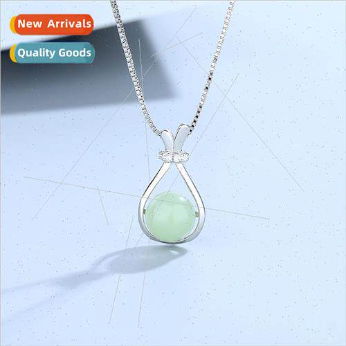 Hotan Jade Blessing Bag Necklace Women Pendant Collarbone Ch
