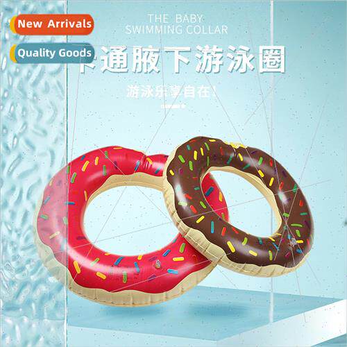 Swimming ring adult inflatable PVC cartoon donut armp swimmi