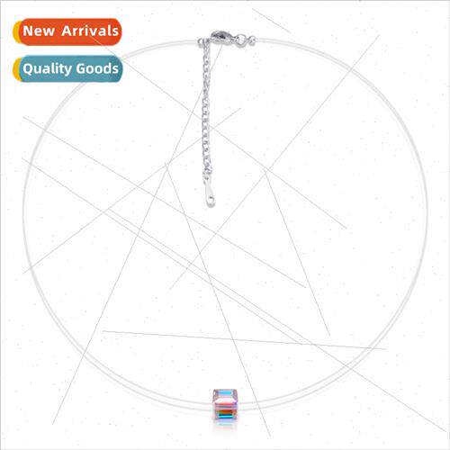 Korea Austrian elements crystal fishing line necklace Yangch
