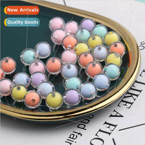 diy handmade beading materials 12mm inner color round beads