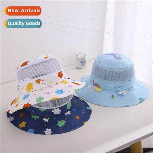 Children summer thin baby hat sun hat boys girls infant fish