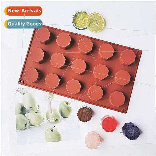 15 connected 8-sided cylindrical 72 chocolate biscu cake mol