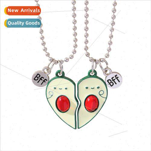 new monogrammed best firends good friends heart necklace cre