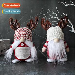ornament antler old Christmas whe doll man bea faceless