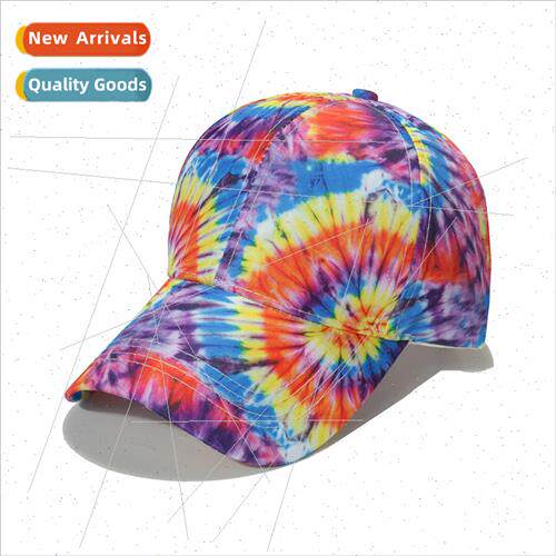 Spring summer new sun hat set colourful fireworks swirl tie-