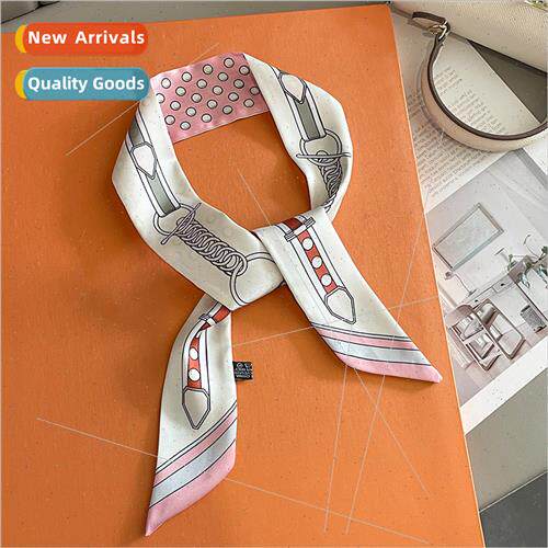Fashion spring fall new thin narrow long silk scarf female t