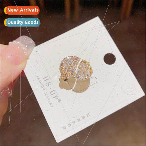 Europe mori zirconia leaf open ring super flash hundred inde