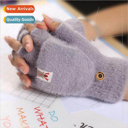 Men women universal autumn winter  flip magic gloves plush o