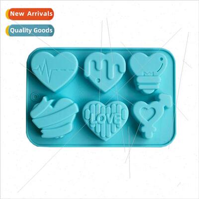6 Love 186 Chocolate Cake Pudding Dessert Mold Soap Bakeware