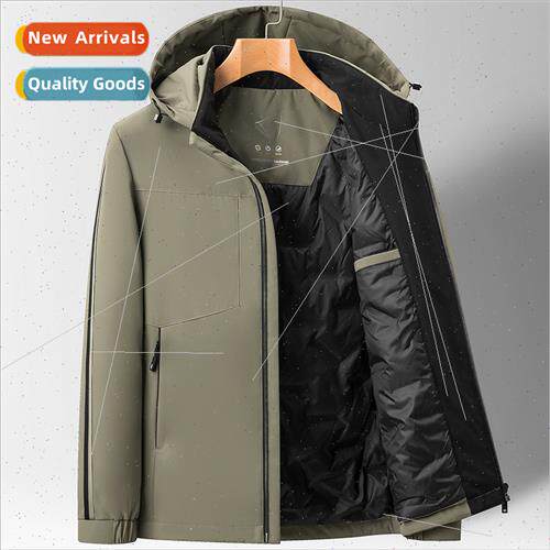 men down jacket short 2023 winter new casual hooded men loos