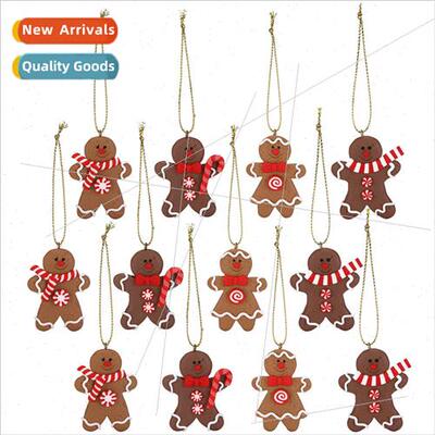 Gingerbread Man Hanging Christmas Decoration pvc soft plasti