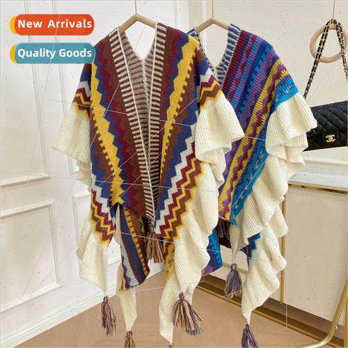 New cardigan mohair tassel scarf fall winter jacket female l