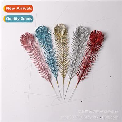 Christmas series gold dust leaves festival decoration simula