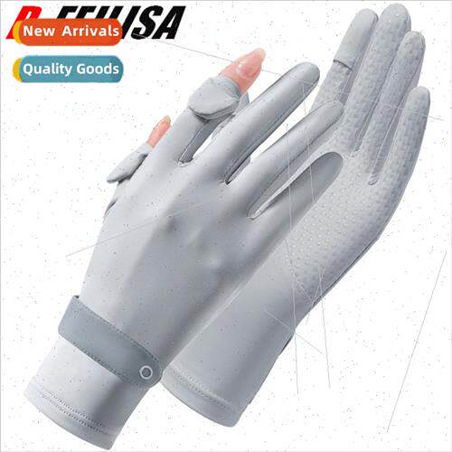 Summer sunscreen women gloves outdoor driving riding breatha
