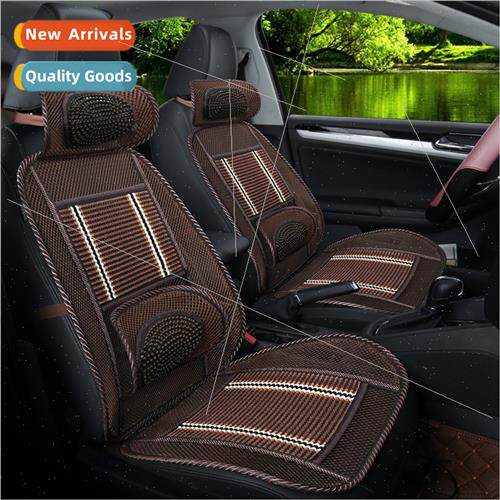 Breathable wood bead car cushion single seat size passenger